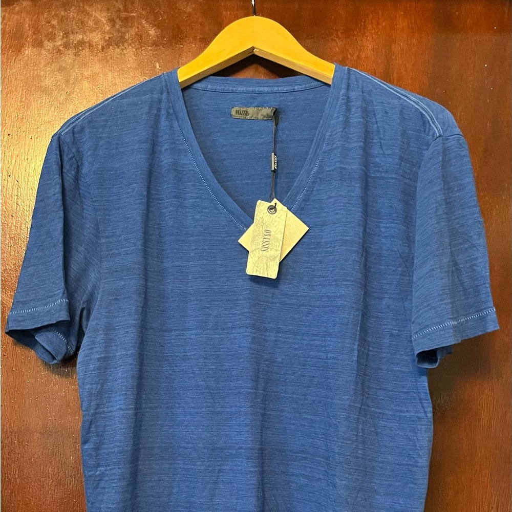 Men’s Royal Blue V Neck Jersey Tee